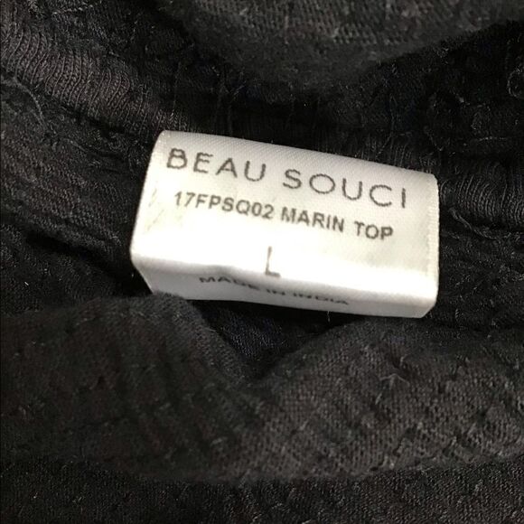 Beau Souci Marin Sequin Long Sleeve Top Size Large - Picture 8 of 11